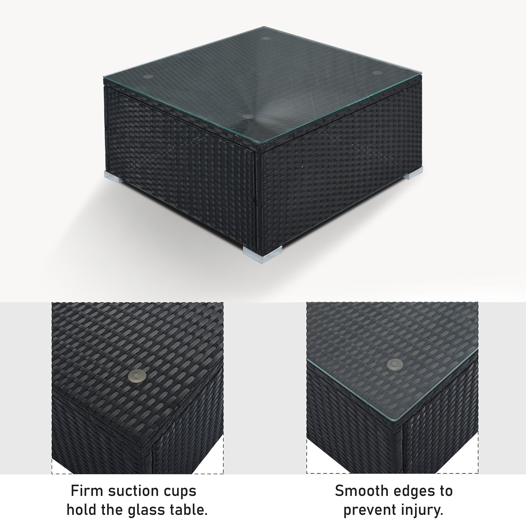 Ensembles de meubles de patio extérieur 8 pièces