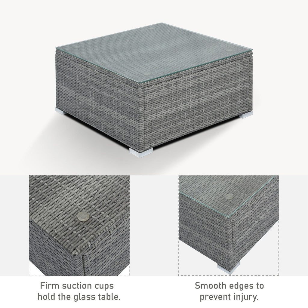 Ensembles de meubles de patio extérieur 8 pièces