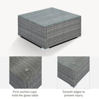 Ensembles de meubles de patio extérieur 8 pièces