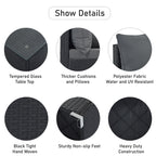 Ensembles de meubles de patio extérieur 8 pièces