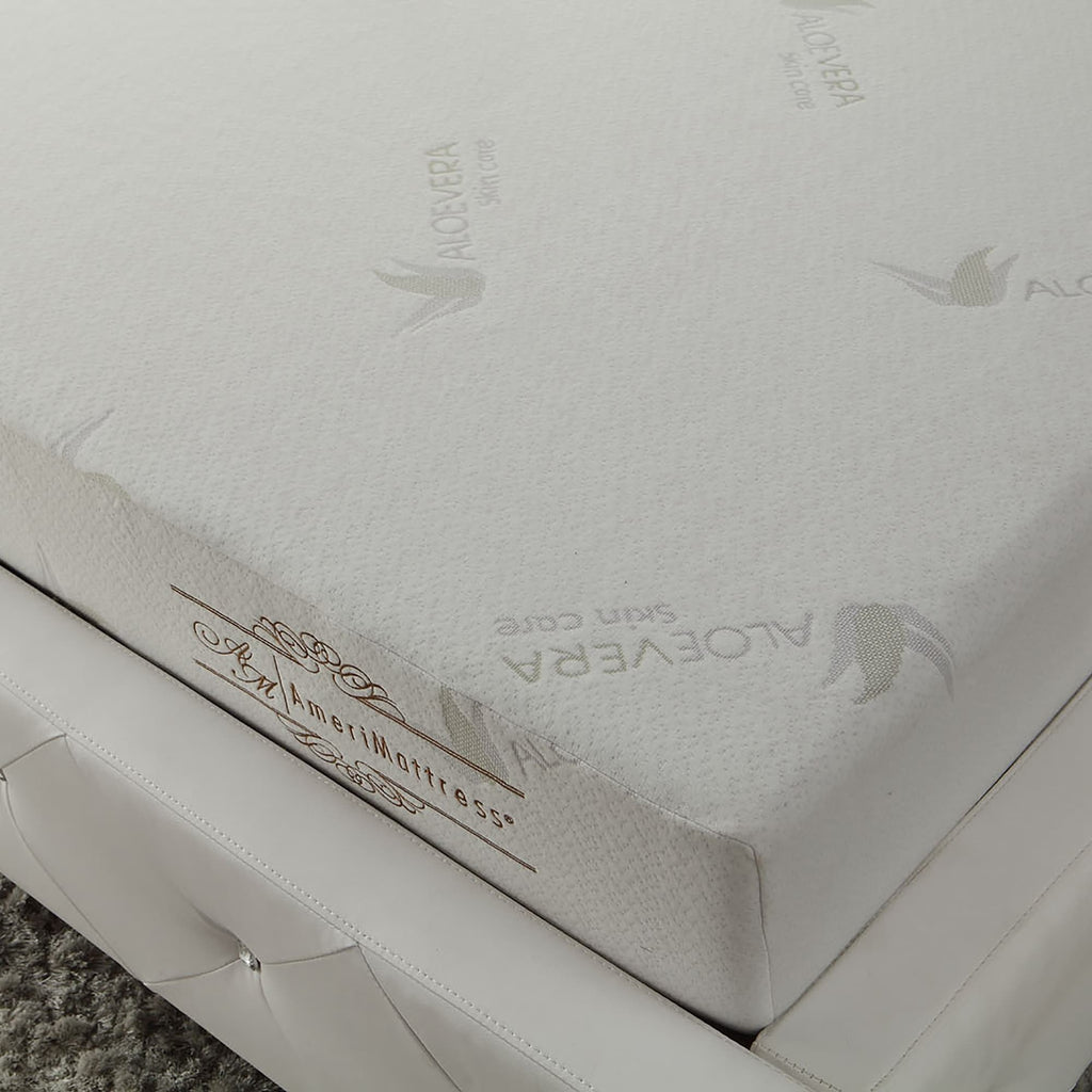 Matelas en mousse à mémoire de forme infusé d'aloe vera de 8 po