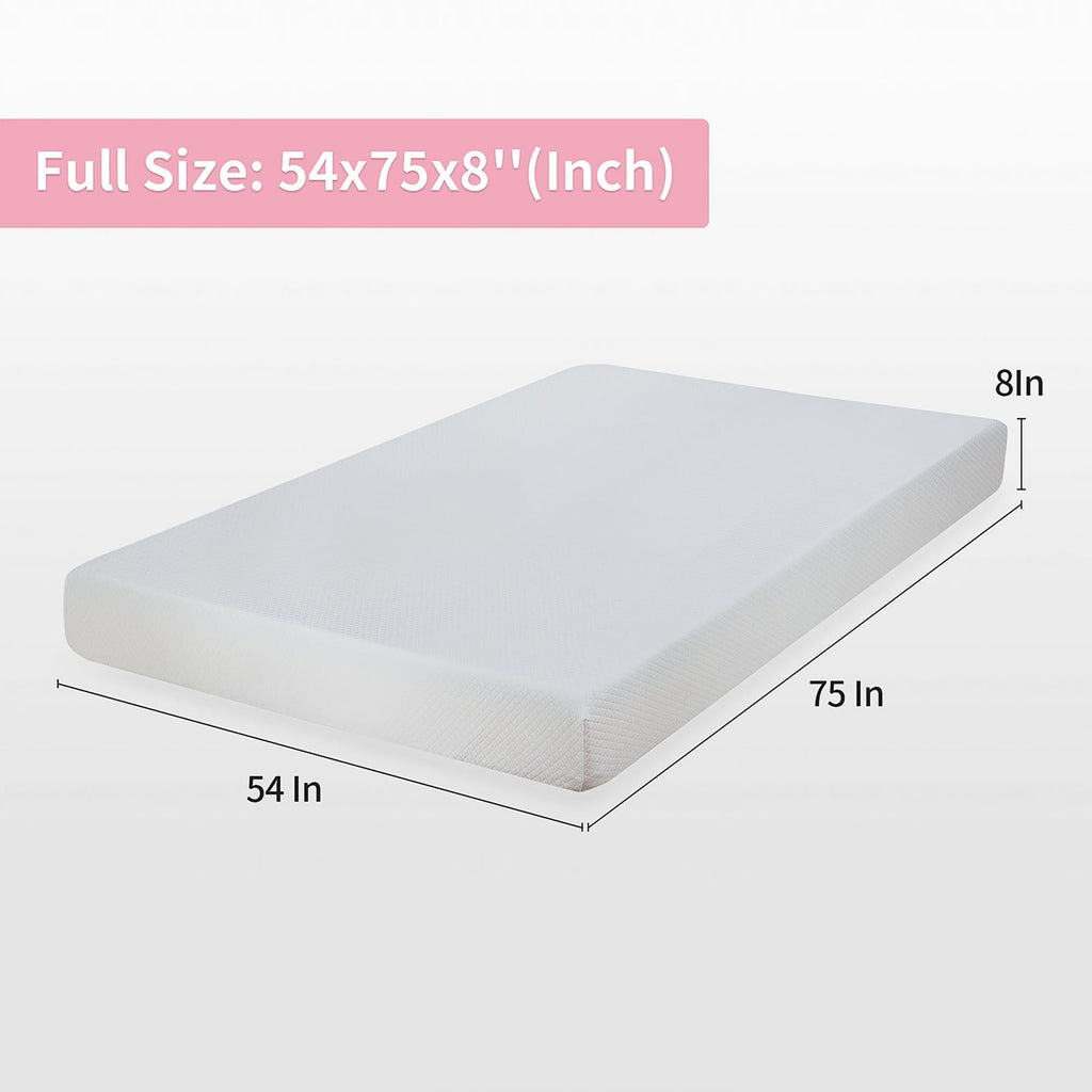 Matelas en mousse à mémoire de forme infusée de gel de 8 po