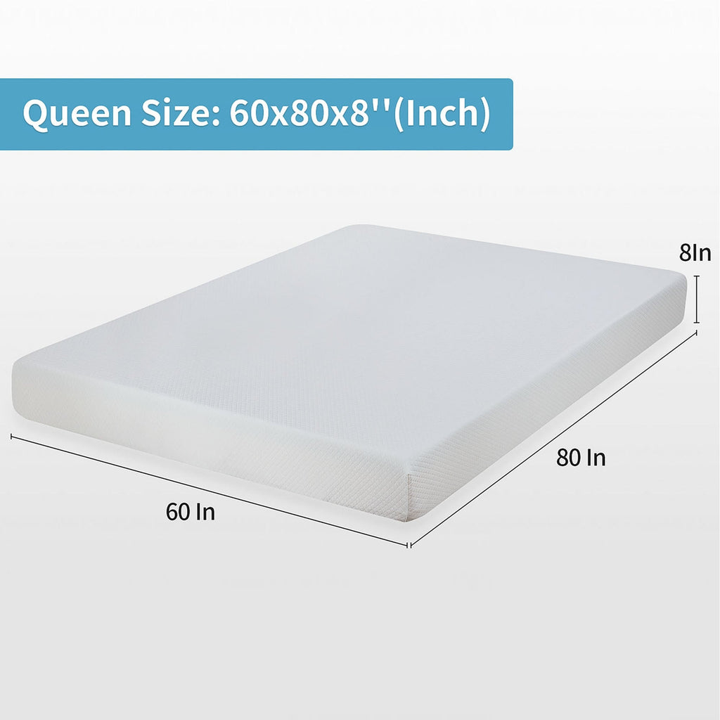 Matelas en mousse à mémoire de forme infusée de gel de 8 po
