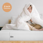 Matelas en mousse à mémoire de forme infusée de gel de 8 po