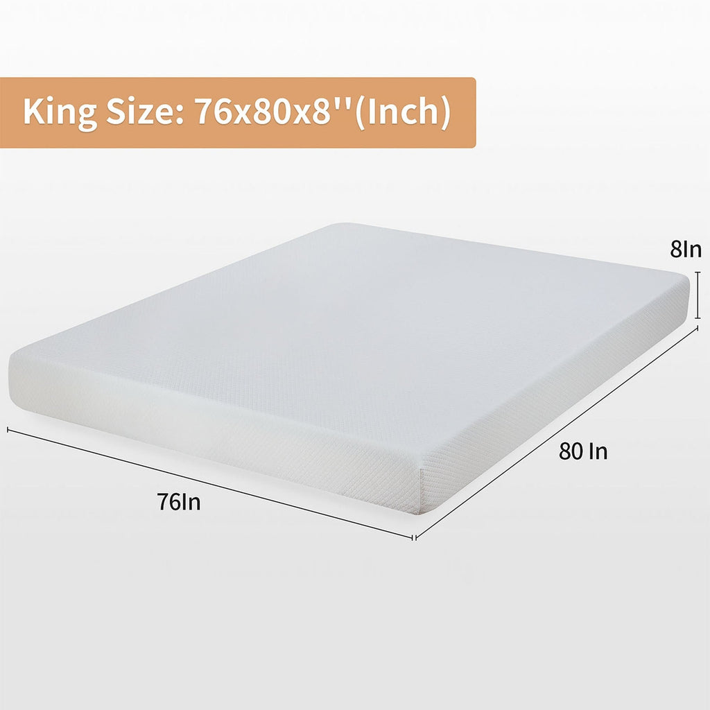 Matelas en mousse à mémoire de forme infusée de gel de 8 po