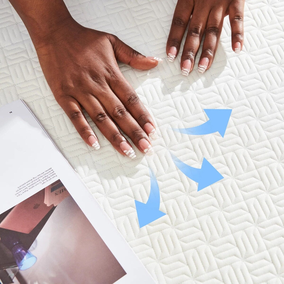 Matelas en mousse à mémoire de forme avec gel rafraîchissant de 8 pouces