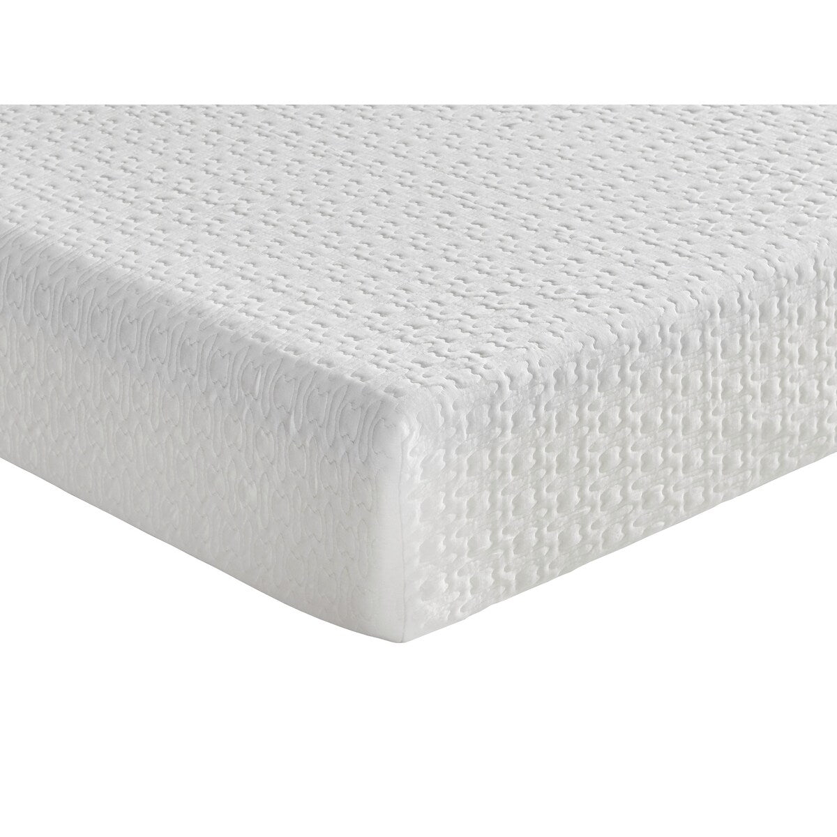 Matelas double 8 pouces en mousse à mémoire de forme infusée de gel, ferme, blanc, matelas dans une boîte