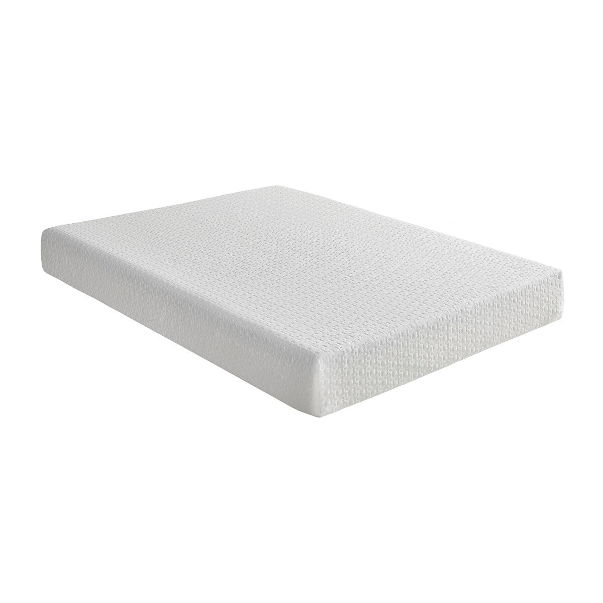 Matelas double 8 pouces en mousse à mémoire de forme infusée de gel, ferme, blanc, matelas dans une boîte