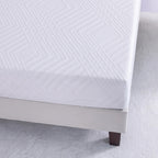 Matelas en mousse à mémoire de forme au gel de thé vert de 8 pouces, matelas rafraîchissant à sensation moyenne, livré dans une boîte, CertiPUR-US