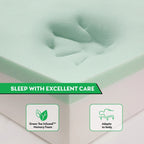 Matelas en mousse à mémoire de forme au gel de thé vert de 8 pouces, matelas rafraîchissant à sensation moyenne, livré dans une boîte, CertiPUR-US