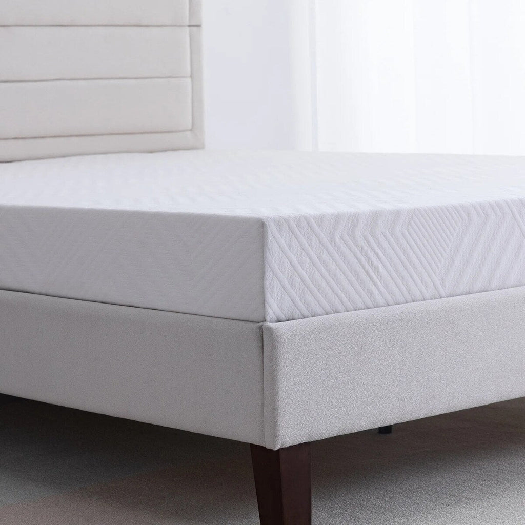 Matelas en mousse à mémoire de forme au gel de thé vert de 8 pouces, matelas rafraîchissant à sensation moyenne, livré dans une boîte, CertiPUR-US
