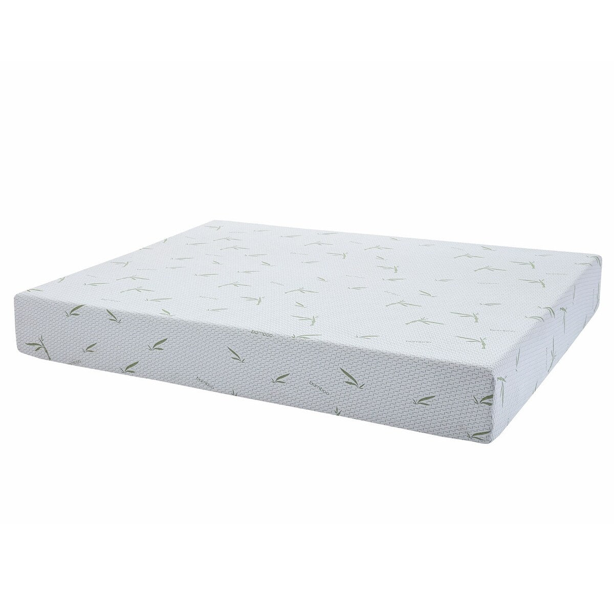 Matelas en mousse à mémoire de forme au gel de thé vert de 8 pouces, matelas rafraîchissant à sensation moyenne, livré dans une boîte, CertiPUR-US