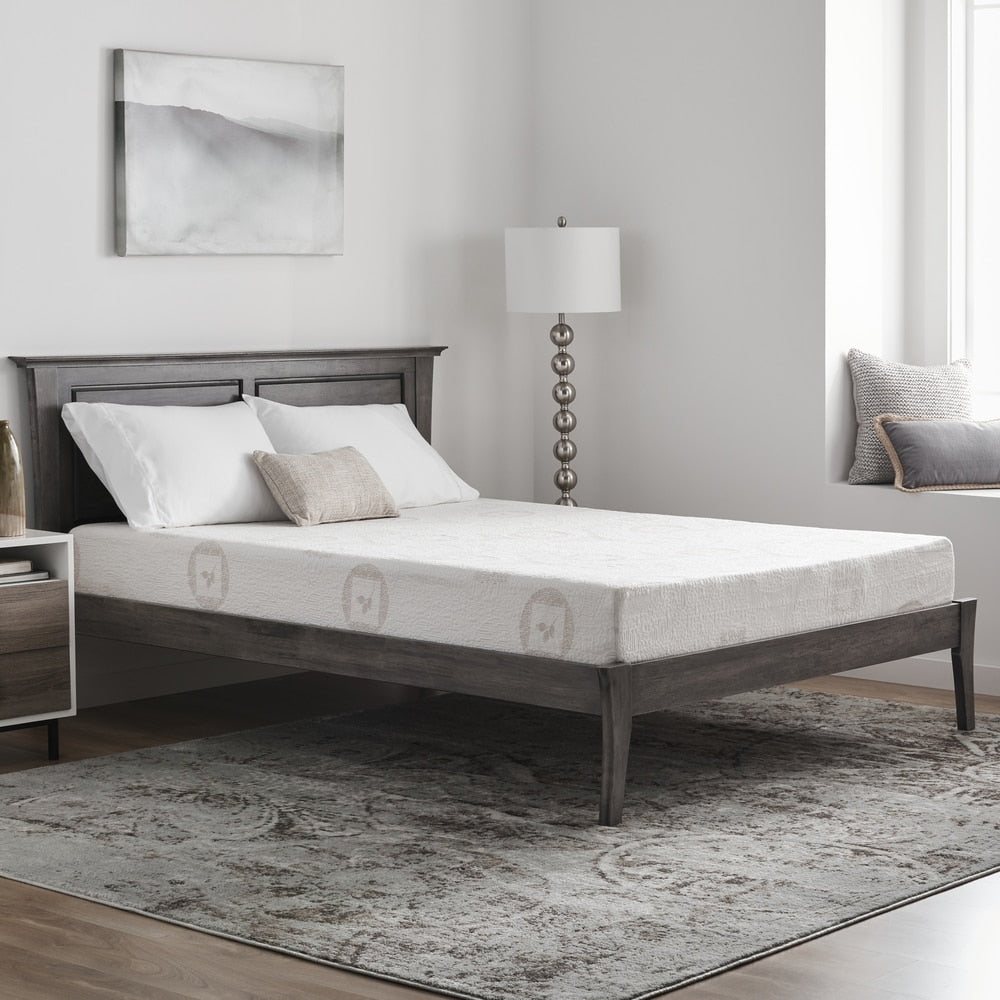 Matelas en mousse à mémoire de forme infusé de thé vert de 8 pouces