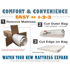 Matelas en mousse à mémoire de forme à fermeté moyenne Aloe Vera de 20 cm