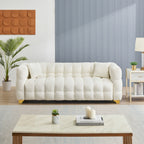 80 pouces de long, 21,7 pouces de profondeur, structure de carrosserie américaine, canapé en tissu technologique, 3 places imperméable et antitache