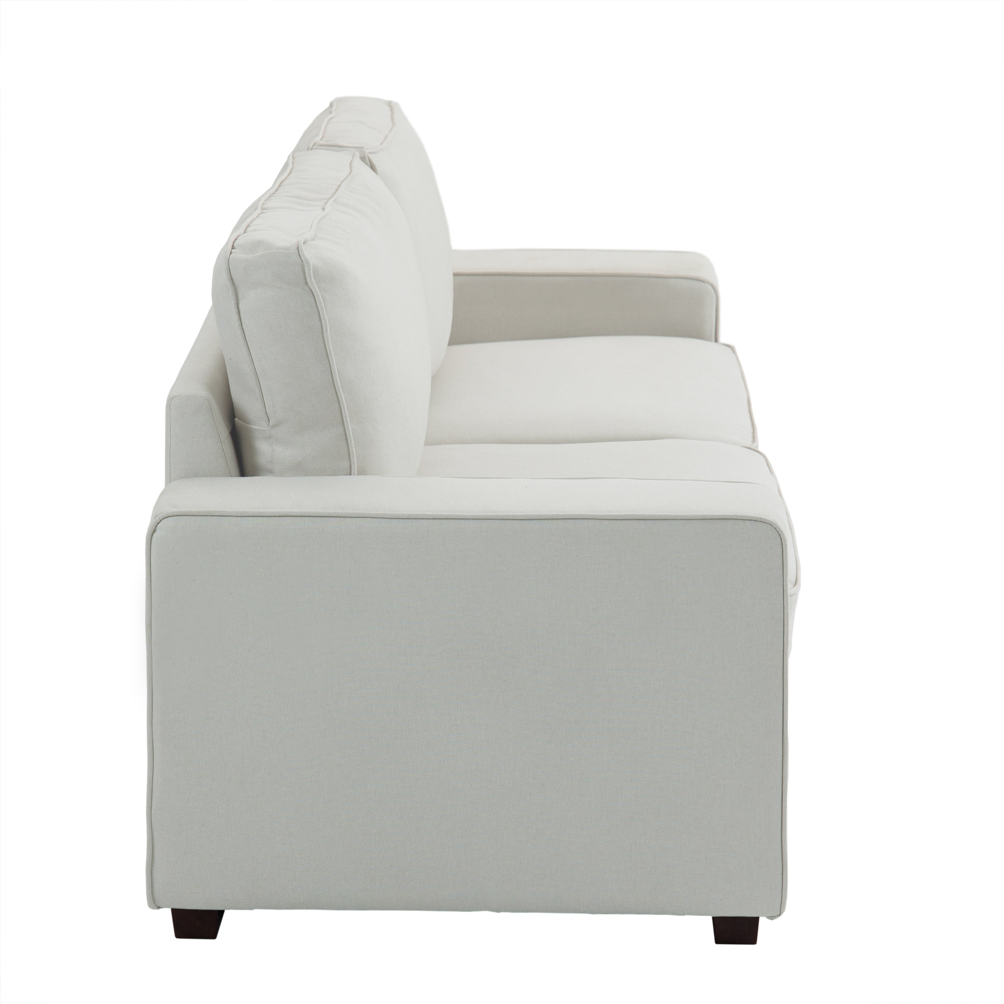 Canapé de salon en velours côtelé de 80,1 po de large