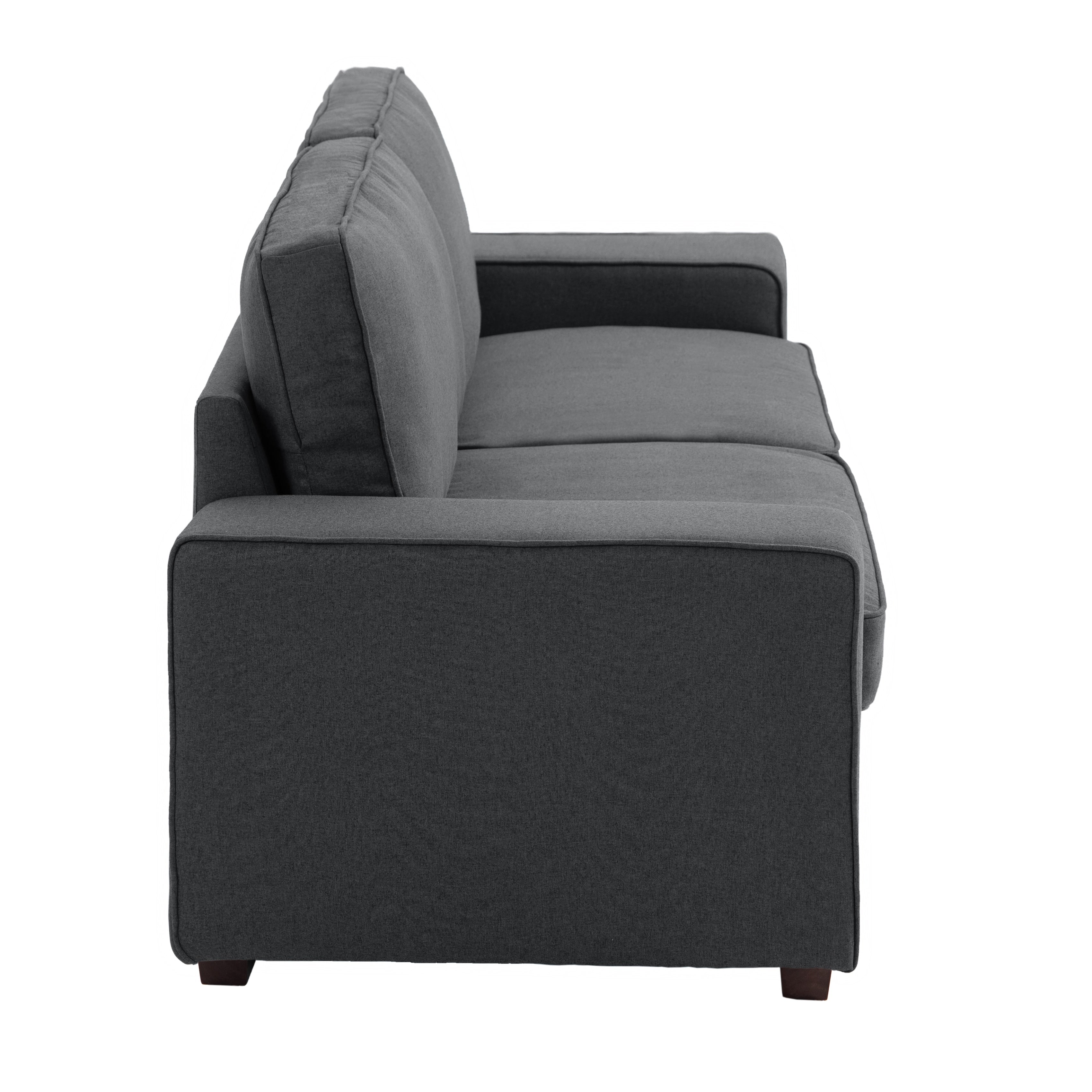 Canapé de salon en velours côtelé de 80,1 po de large