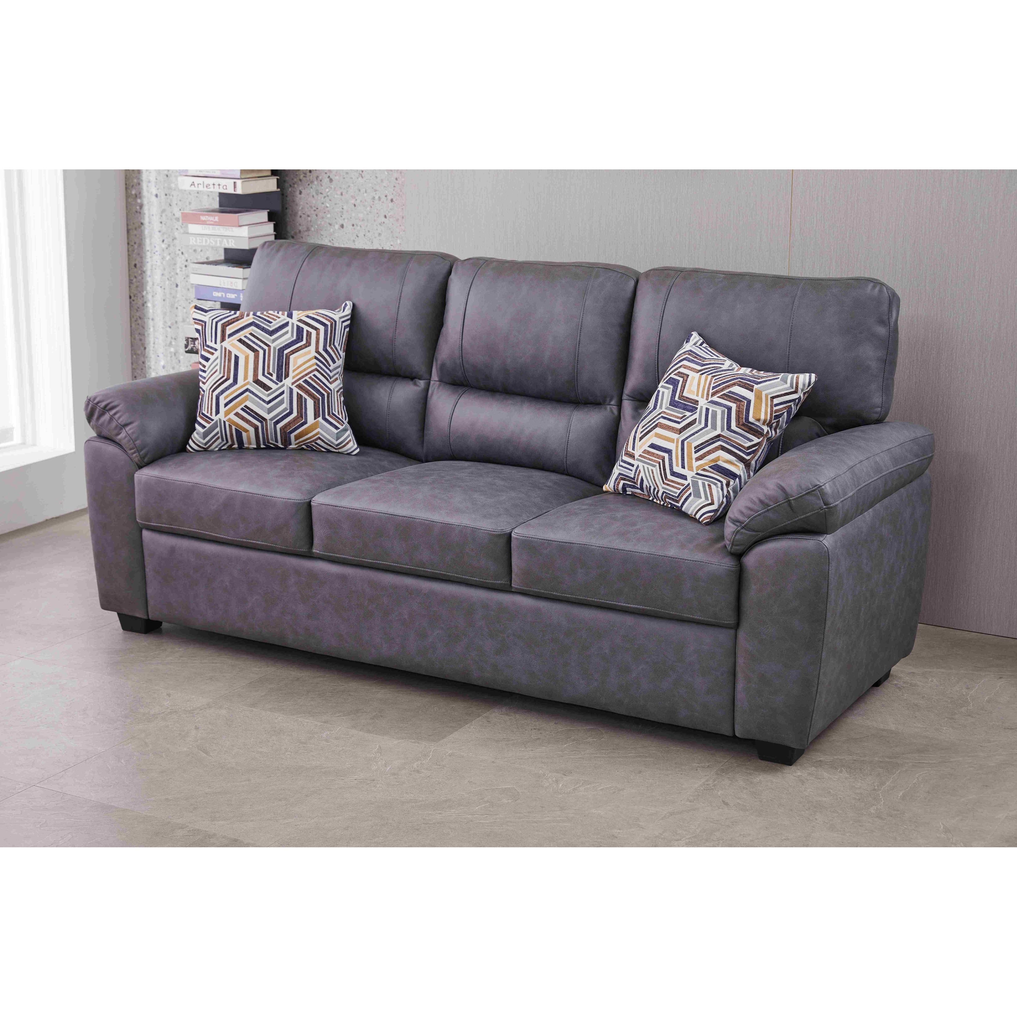 Canapé en similicuir de 80,5 po de large