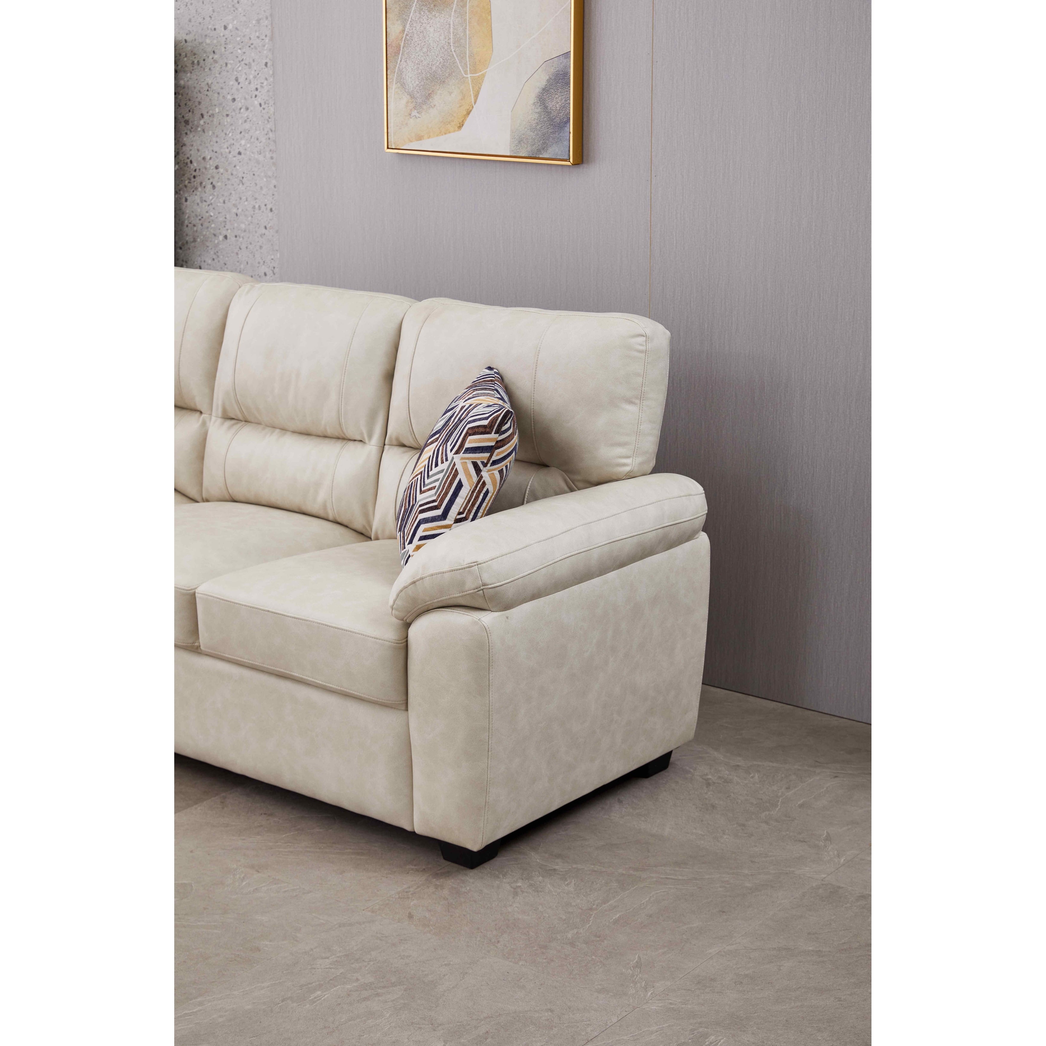 Canapé en similicuir de 80,5 po de large