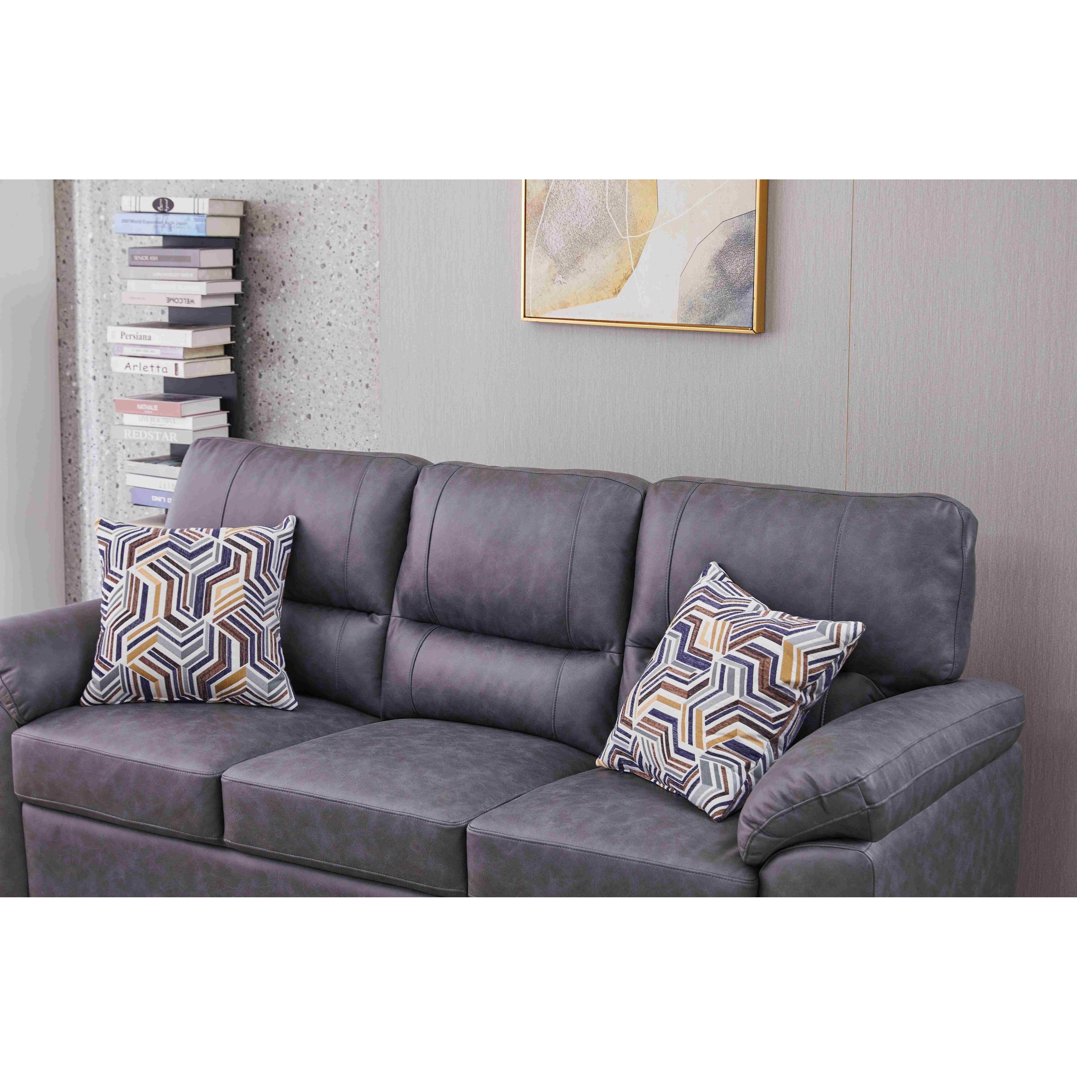 Canapé en similicuir de 80,5 po de large