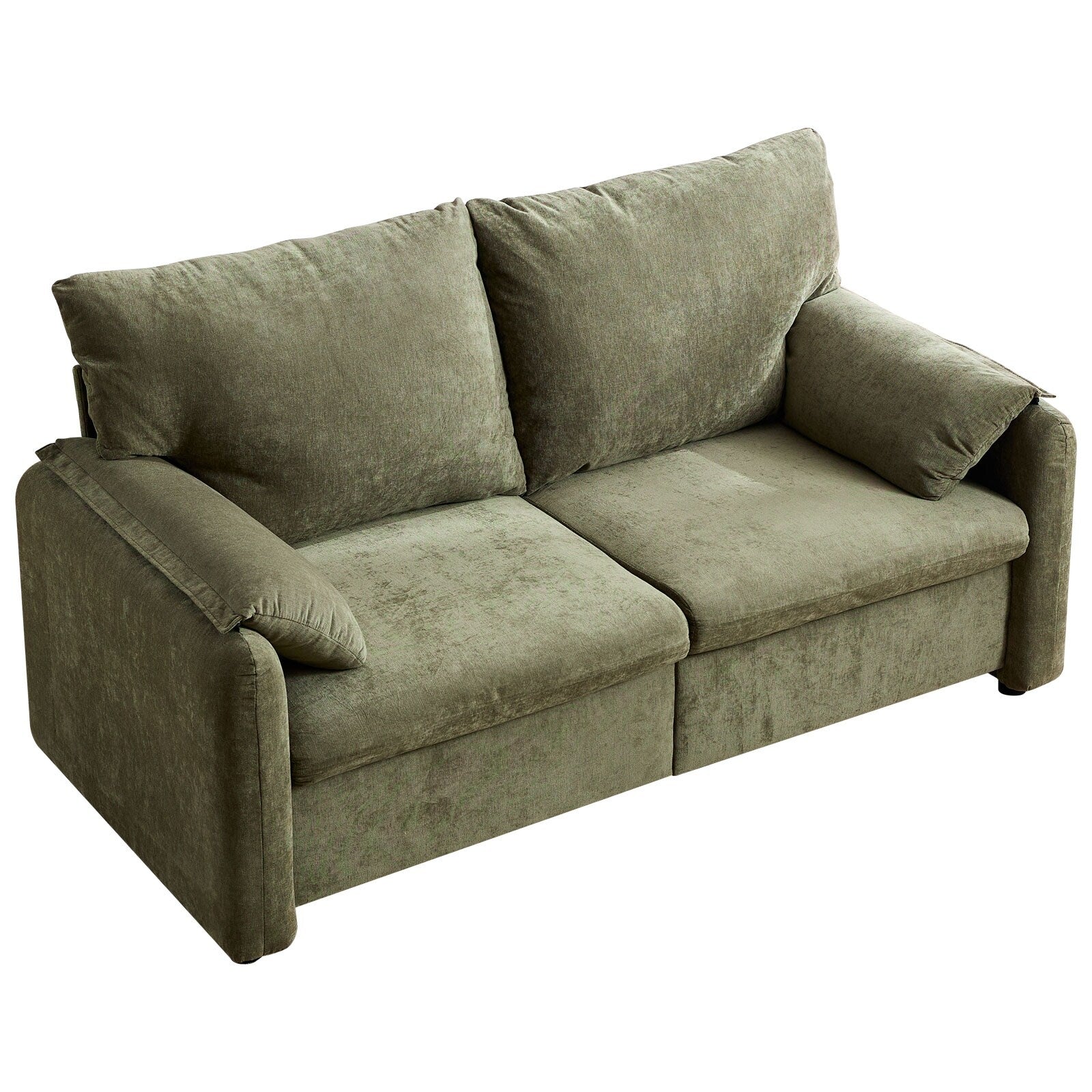 Canapés en duvet de 800 lb, canapé minimaliste de 60 pouces, avec plusieurs couleurs pour le salon et la chambre