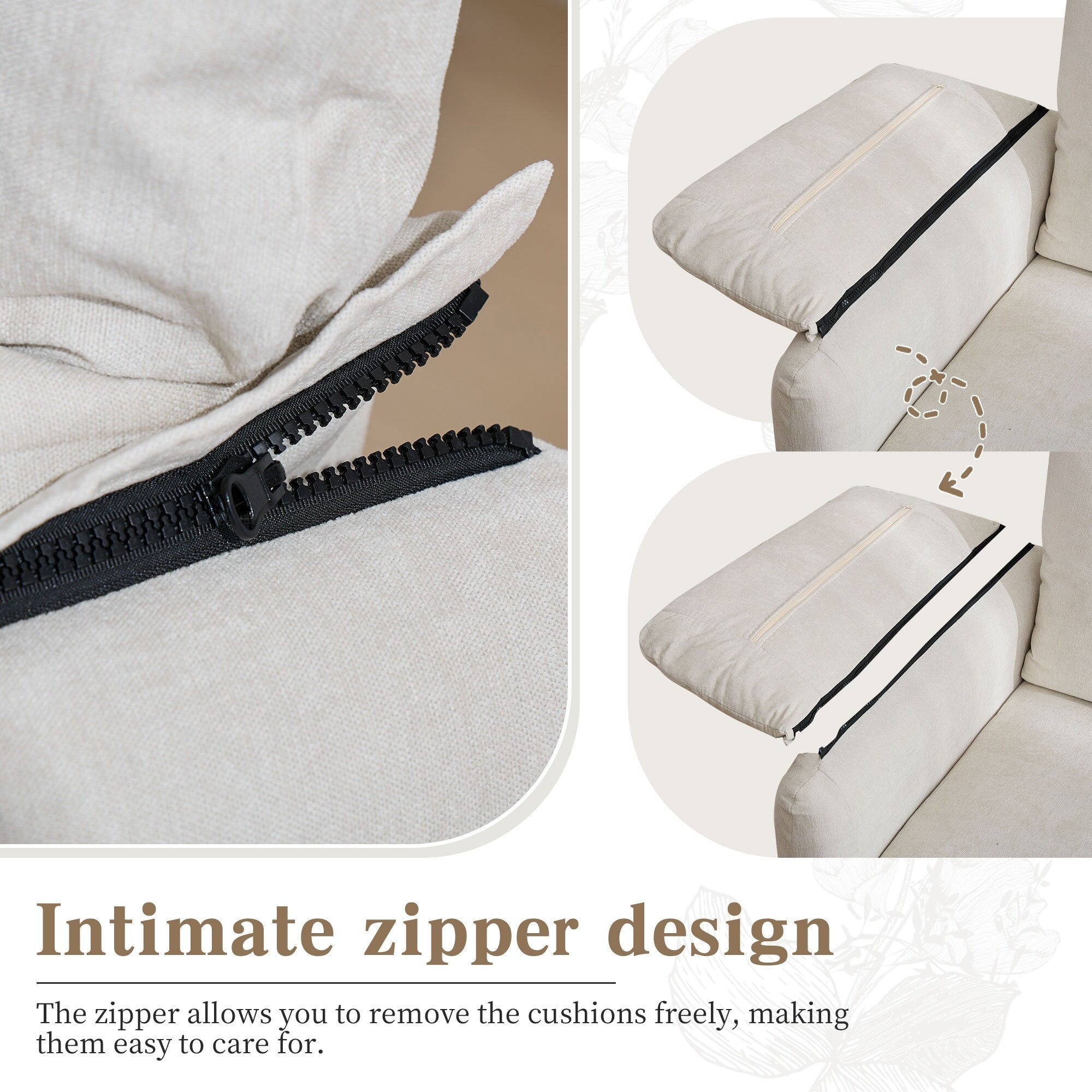 Canapés en duvet de 800 lb, canapé minimaliste de 60 pouces, avec plusieurs couleurs dans le salon et la chambre