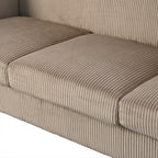 Canapé 3 places en bois massif 80 avec 2 ports USB et deux porte-gobelets