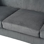 Canapé 3 places en bois massif 80 avec 2 ports USB et deux porte-gobelets