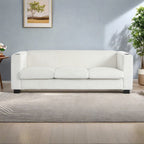 Canapé 3 places en bois massif 80 avec 2 ports USB et deux porte-gobelets