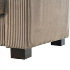 Canapé 3 places en bois massif 80 avec 2 ports USB et deux porte-gobelets