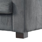 Canapé 3 places en bois massif 80 avec 2 ports USB et deux porte-gobelets