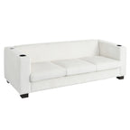 Canapé 3 places en bois massif 80 avec 2 ports USB et deux porte-gobelets