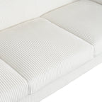 Canapé 3 places en bois massif 80 avec 2 ports USB et deux porte-gobelets