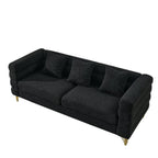 Canapé sectionnel 3 places surdimensionné de 81 pouces avec 3 oreillers