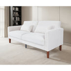 Canapé en velours côtelé avec 2 coussins pour salon et chambre à coucher