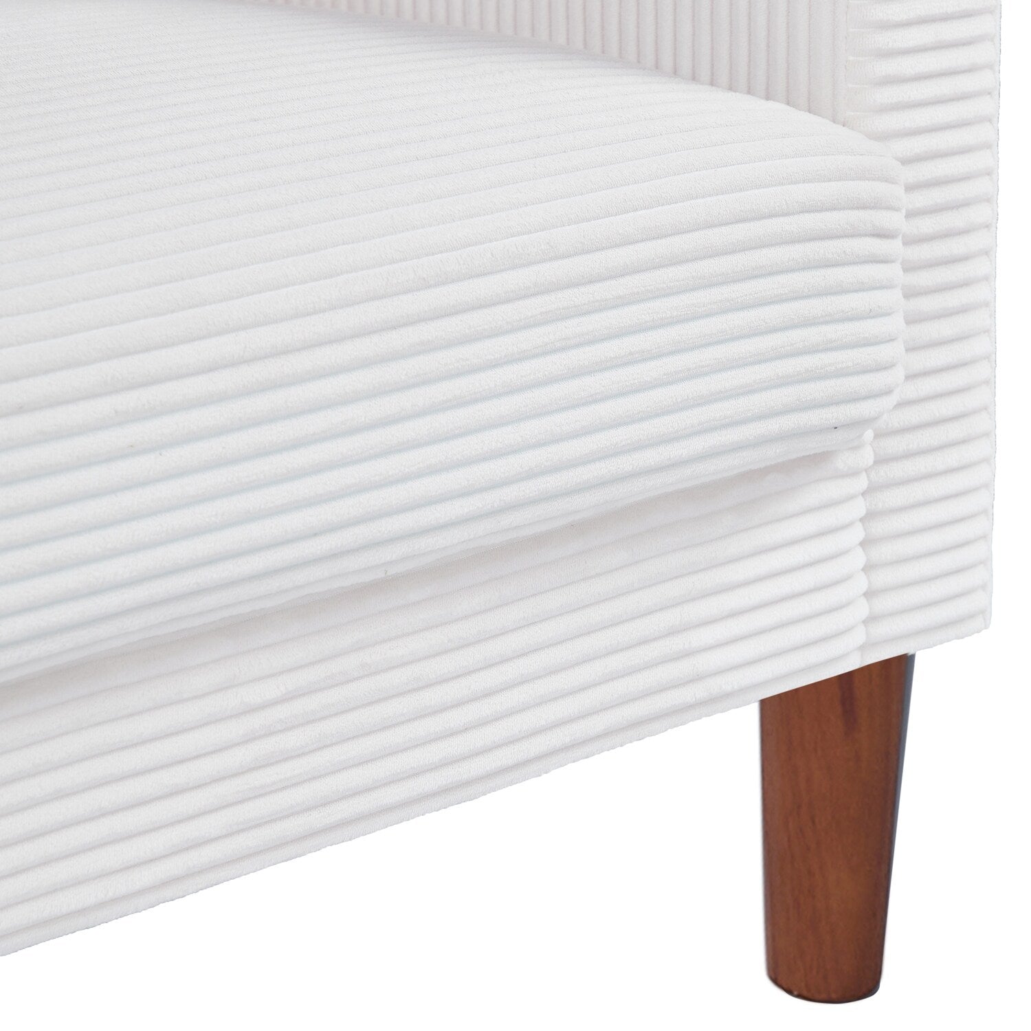 Canapé en velours côtelé avec 2 coussins pour salon et chambre à coucher