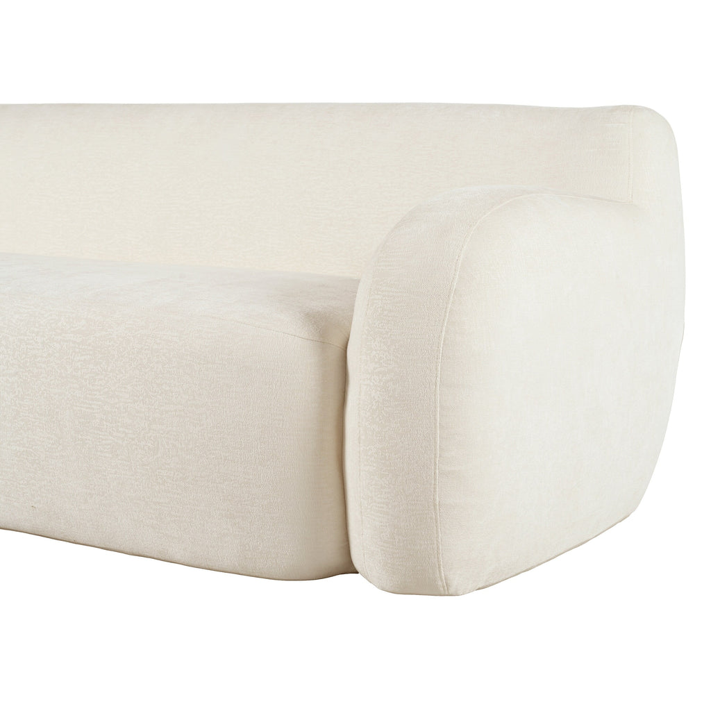 Canapé 3 places minimaliste à compression 81,5 avec larges assises et rembourrage en mousse haute densité pour salons