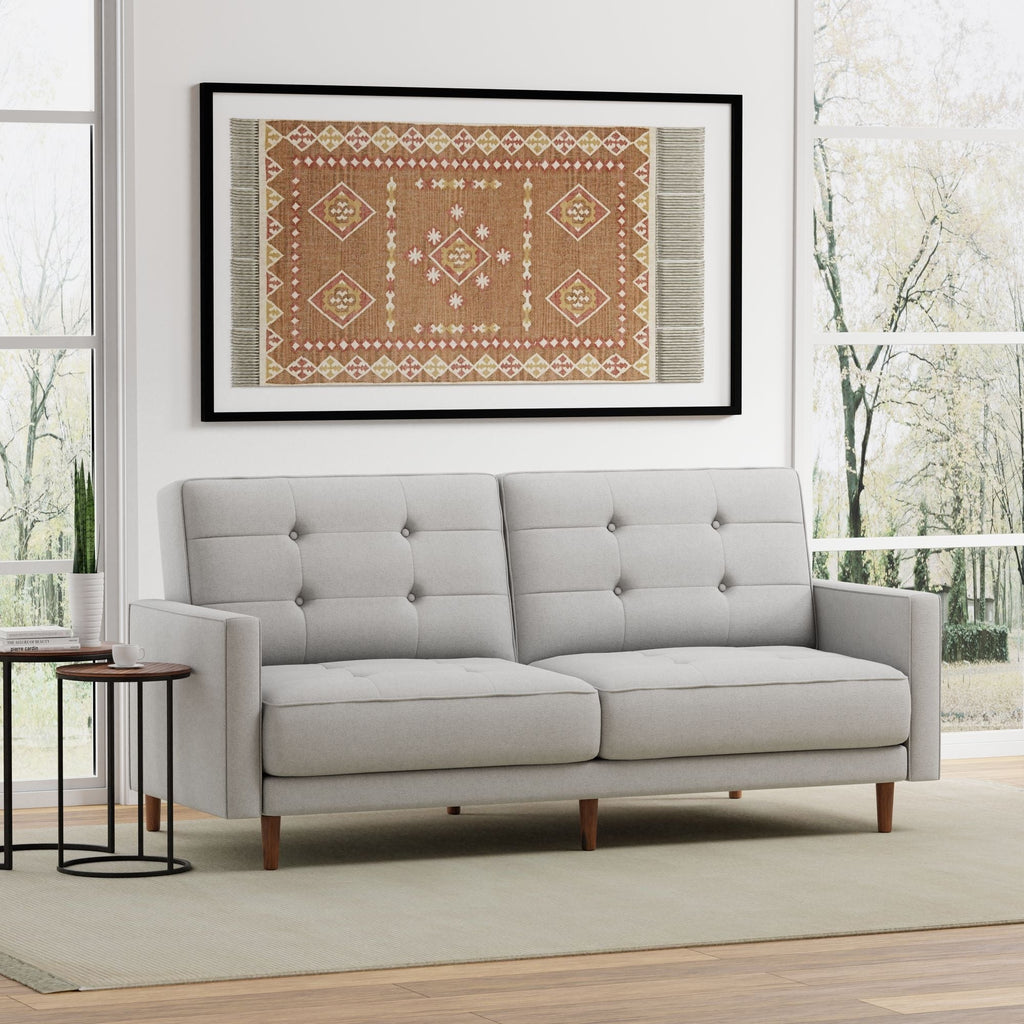 Canapé-lit 81,5 avec capitonnage à 8 boutons