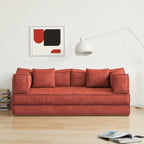 Canapé modulaire convertible en chenille de 82 pouces pour le salon