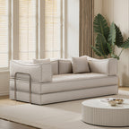 Canapé modulaire convertible en chenille de 82 pouces pour le salon