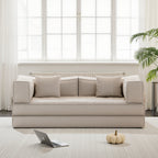 Canapé modulaire convertible en chenille de 82 pouces pour le salon