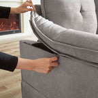 Canapé sectionnel en L de 82,28 pouces avec sièges nuage pour le salon