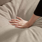 Canapé sectionnel en L de 82,28 pouces avec sièges nuage pour le salon