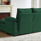 Canapé sectionnel en L de 82,28 pouces avec sièges nuage pour le salon