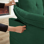 Canapé sectionnel en L de 82,28 pouces avec sièges nuage pour le salon