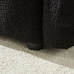 Canapé 3 places en tissu de 82 pouces avec coussins de dossier moelleux, cadre en bois massif et coussins en mousse confortables