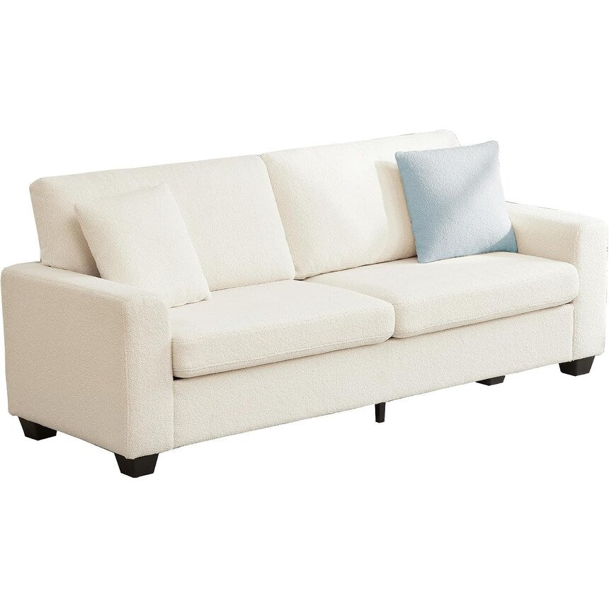 Canapé 3 places moderne de 83 pouces avec assises profondes, canapé nuage confortable pour le salon