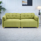 Canapé 3 places 83.1 en flanelle avec mousse haute densité, structure en bois massif, montage facile