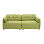 Canapé 3 places 83.1 en flanelle avec mousse haute densité, structure en bois massif, montage facile