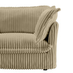 Canapé 2 places en velours côtelé 83,4 pouces avec grands coussins pour le salon